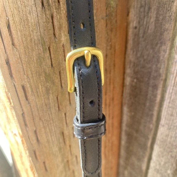 Vintage Coach 9755 Black Pocket Purse Turn lock leather bag made in 1998 - Picture 4 of 11